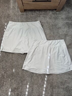 Women's Performance Tennis Skort - White - Set of 2